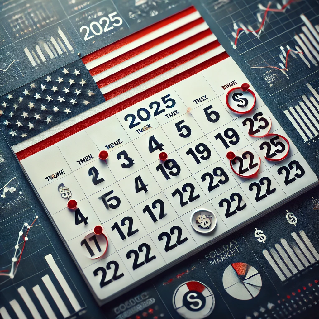 2025년 미국거래소 휴장일 안내